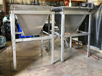 Fabricated Hopper Assembly for Soda Ash Dispensing