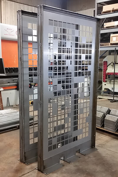 Laser Cut Room Divider for Construction company's Corporate Offices